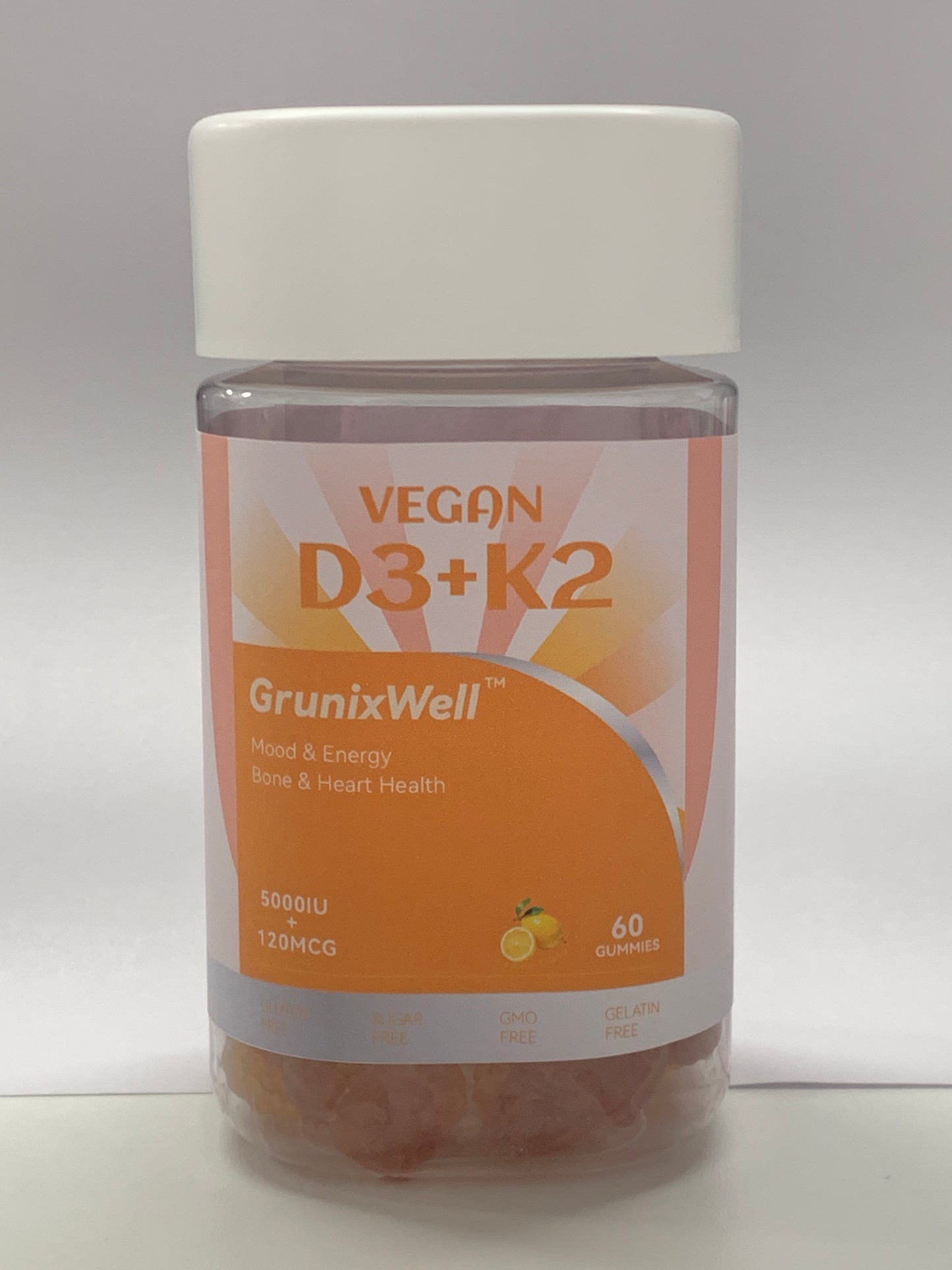 Vitamin D3+K2 Softgels - 5,000 IU D3 + 100 MCG K2 (2-in-1 Formula)