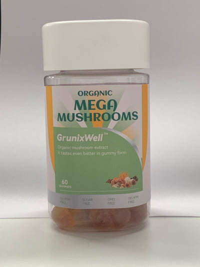 Organic Mega Mushrooms Powder - 10-in-1 Formula for Immune Defense