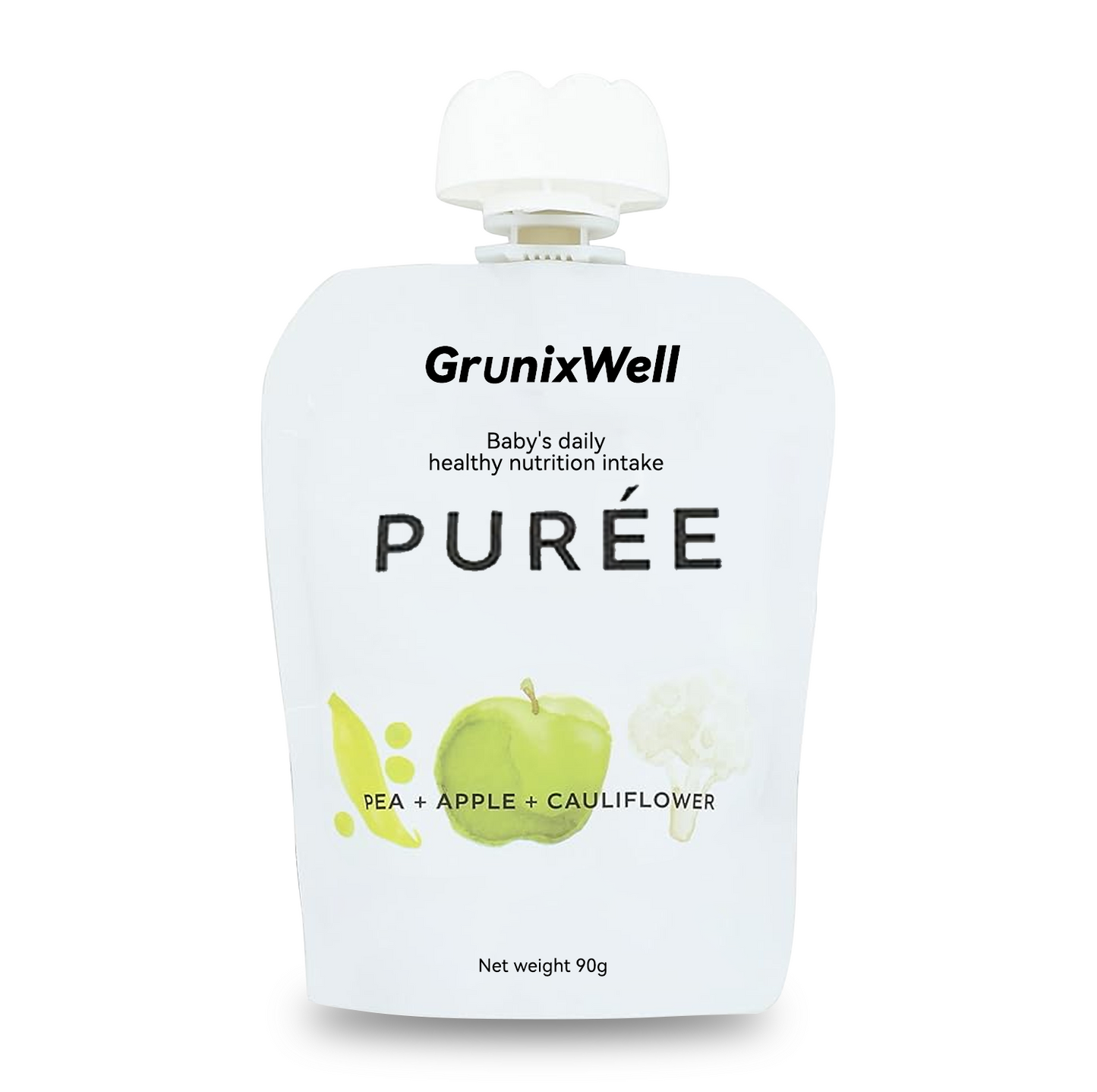 Baby Purée - Pea, Apple & Cauliflower (Organic Baby Food)