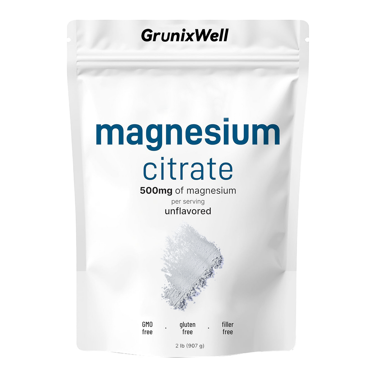 Magnesium Citrate Powder 500mg - Unflavored Mineral Supplement